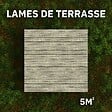 BELLAME - Kit Terrasse PVC BELLAME 5 m² (222 x 14,5 x 2,2 cm) - Chêne Vieilli - vignette