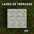BELLAME - Kit Terrasse PVC BELLAME 5 m² (222 x 14,5 x 2,2 cm) - Teck de Guyane - vignette