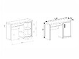 OTITEC - Bureau- H.77 x L.126x P.61 - VALLAS - sonoma - vignette