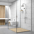 ESSEBAGNO - Color colonne de douche thermostatique chromée et blanche - vignette