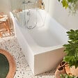 JACOB DELAFON - Pack baignoire bain douche antidérapante 170 x 90 Malice gauche blanc mat + pare bain + étagère pour pare bain - vignette