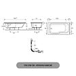 JACOB DELAFON - Pack baignoire bain douche antidérapante 170 x 90 Malice gauche blanc mat + pare bain + étagère pour pare bain - vignette