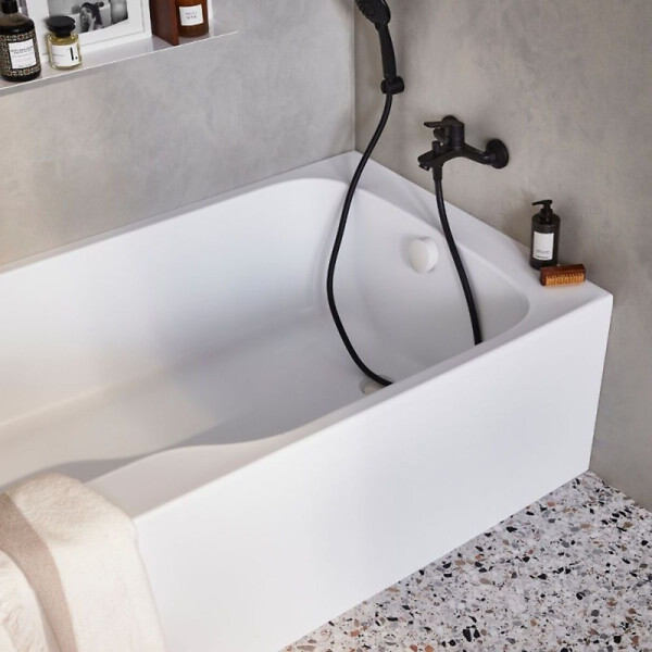 JACOB DELAFON - Baignoire bain douche Malice antidérapante + tablier niche 170 x 90 version droite - large