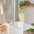 JACOB DELAFON - Pack baignoire bain douche 160 x 85 Malice version gauche + tablier en niche + pare bain + étagère pour pare bain - vignette