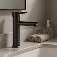 ESSEBAGNO - Deco mitigeur lavabo haut gris gun métal - vignette