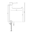ESSEBAGNO - Deco mitigeur lavabo haut gris gun métal - vignette