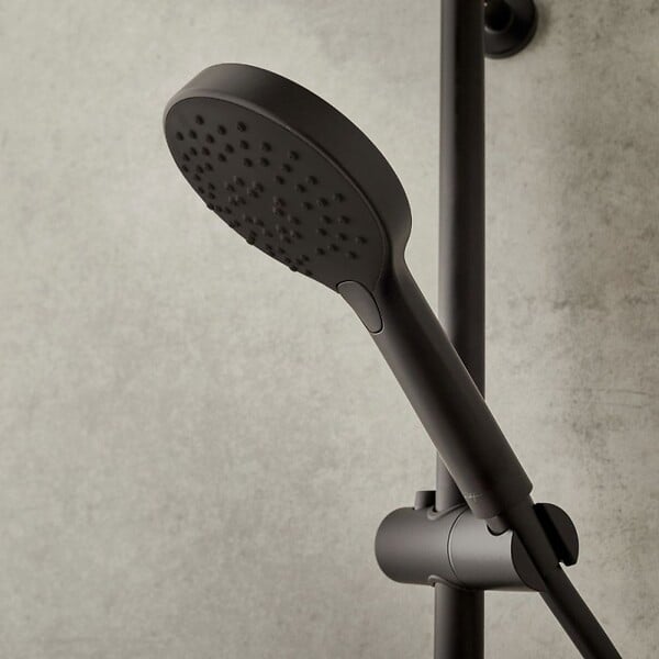 JACOB DELAFON - Pommeau de douche Metro 3 jets noir + flexible - large
