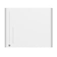 BESTHERM - Radiateur électrique fixe à inertie sèche céramique - BESTHERM - ALBA 1000W - horizontal blanc - vignette
