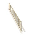 KORDO - Rampe escalier droit balustres rectangles -  Sapin - vignette