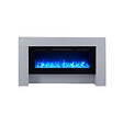 BALDERIA - Cheminée électrique BALDERIA Zeus - Cheminée sur pied, chauffage 2000 W - Aspect béton - vignette