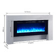 BALDERIA - Cheminée électrique BALDERIA Zeus - Cheminée sur pied, chauffage 2000 W - Aspect béton - vignette