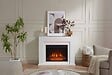 BALDERIA - Cheminée électrique BALDERIA Finn Design - Cheminée sur pied - Blanc - vignette