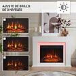 BALDERIA - Cheminée électrique BALDERIA Finn Design - Cheminée sur pied - Blanc - vignette