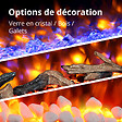 BALDERIA - Cheminée électrique BALDERIA Helia - Cheminée murale, 2000 W - Gris - vignette