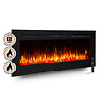 BALDERIA - Cheminée électrique BALDERIA Fiamma 60 - Cheminée encastrable, chauffage 2000 W - Noir - vignette