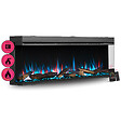 BALDERIA - Cheminée électrique BALDERIA Athena smart 60 - Cheminée encastrable - Noir - vignette