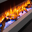 BALDERIA - Cheminée électrique BALDERIA Hestia - Cheminée sur pied, 2000 W - Aspect béton - vignette