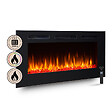 BALDERIA - Cheminée électrique BALDERIA Fiamma 48 - Cheminée encastrable - Noir - vignette