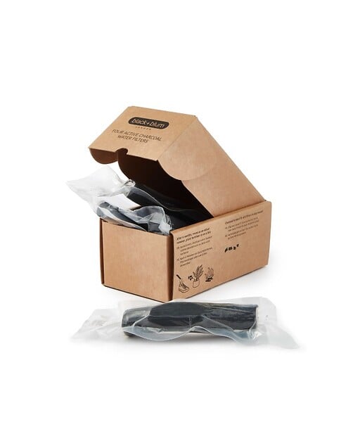 BLACK AND BLUM - Lot de 4 filtres charbon actif Black & Blum - large