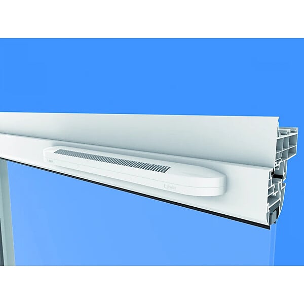 ANJOS - Entrée d'air autoréglable compact ESEA + capuchon façade CE2A - Débit (m3/h): 15/22/30 - large