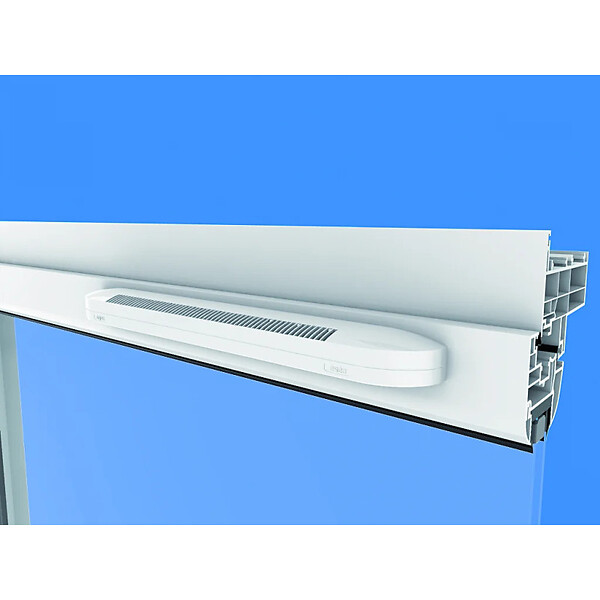 ANJOS - Entrée d'air autoréglable compact ESEA + capuchon façade CE2A - Débit (m3/h): 45 - large