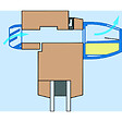 ANJOS - Entrée d'air autoréglable compact ESEA + capuchon façade CE2A - Débit (m3/h): 45 - vignette