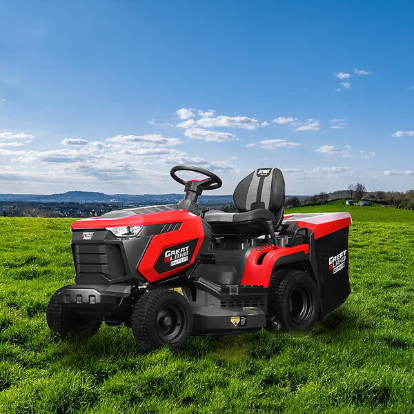 GREATLAND - Tracteur tondeuse 432cc - largeur de coupe 83cm - Boîte hydrostatique - large