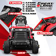 GREATLAND - Tracteur tondeuse 432cc - largeur de coupe 92cm - Fonction mulching - vignette