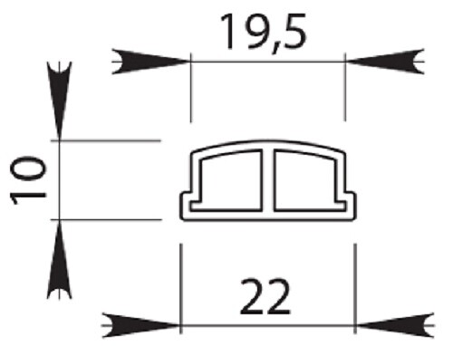DUVAL - Closoir pour main courante ronde PVC noir - DUVAL - 61-1746-4000 - large