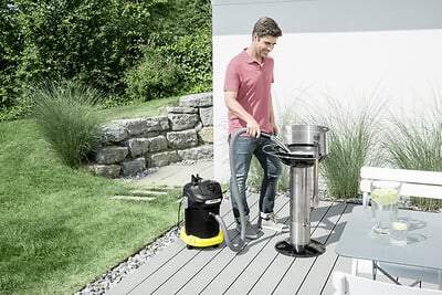 KARCHER - Aspirateur cendres AD4 Premium - Cuve métal 17L - 600W - large