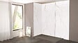 ONDEE - Pack complet de montage panneaux muraux Marbre Blanc 200 cm- Profilé chromé inclus - vignette