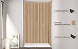 ONDEE - Pack montage 3 panneaux muraux en niche - Tasseau bois 120 cm - profilés noirs - vignette
