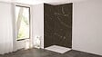 ONDEE - Pack complet de montage panneaux muraux Marbre Noir 120 cm - Profilé chromé inclus - vignette
