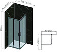 ONDEE - Pack complet de montage panneaux muraux Marbre Noir 120 cm - Profilé chromé inclus - vignette