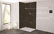 ONDEE - Pack complet de montage panneaux muraux Marbre Noir 120 cm - Profilé chromé inclus - vignette