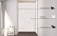 ONDEE - Pack de montage 3 panneaux muraux en niche - Terrazzo 120 cm - profilés noirs - vignette
