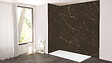 ONDEE - Pack complet de montage panneaux muraux Marbre Noir 200 cm - Profilé noir inclus - vignette
