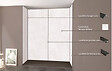 ONDEE - Pack de montage 4 panneaux muraux en niche - Terrazzo 200 cm - profilés noirs - vignette