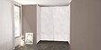 ONDEE - Pack de montage 4 panneaux muraux en niche - Béton 200 cm - profilés chromés - vignette