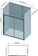 ONDEE - Pack de montage 4 panneaux muraux en niche - Béton 200 cm - profilés chromés - vignette