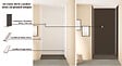 ONDEE - Pack montage 3 panneaux muraux en niche -  Blanc & Noir 120 cm - profilés blanc - vignette
