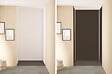 ONDEE - Pack montage 3 panneaux muraux en niche -  Blanc & Noir 120 cm - profilés chromés - vignette