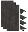 ONDEE - Pack complet de montage panneaux muraux Ardoise 200 cm - Profilé noir inclus - vignette