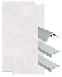 ONDEE - Pack complet de montage panneaux muraux Terrazzo 120 cm - Profilé chromé inclus - vignette