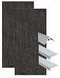 ONDEE - Pack complet de montage panneaux muraux Ardoise 120 cm - Profilé chromé inclus - vignette