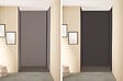 ONDEE - Pack montage 3 Panneaux muraux  en niche -  Gris & Anthracite 120 cm - profilés noirs - vignette