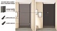 ONDEE - Pack montage 3 Panneaux muraux  en niche -  Gris & Anthracite 120 cm - profilés noirs - vignette
