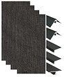 ONDEE - Pack de montage 4 panneaux muraux en niche - Ardoise 200 cm - profilés noirs - vignette