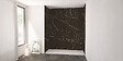 ONDEE - Pack de montage 4 panneaux muraux en niche - marbre noir 200 cm - profilés noirs - vignette