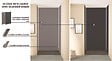 ONDEE - Pack montage 3 Panneaux muraux  en niche -  Gris & Anthracite 120 cm - profilés chromés - vignette